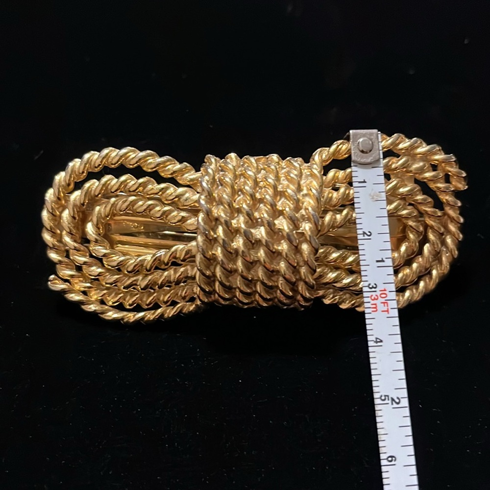 Gold Color Rope Design Hair Clip - Picture 5 of 16